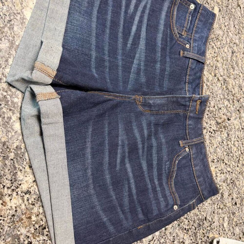 Time-and-tru Women's Blue and Navy Shorts